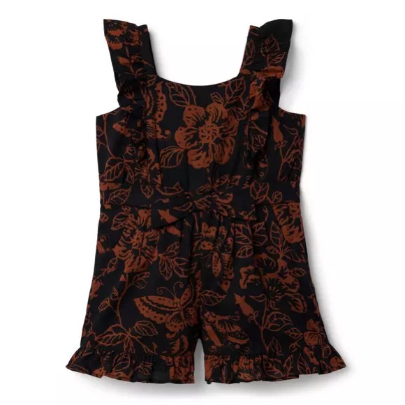 Janie And Jack Floral Ruffle Romper